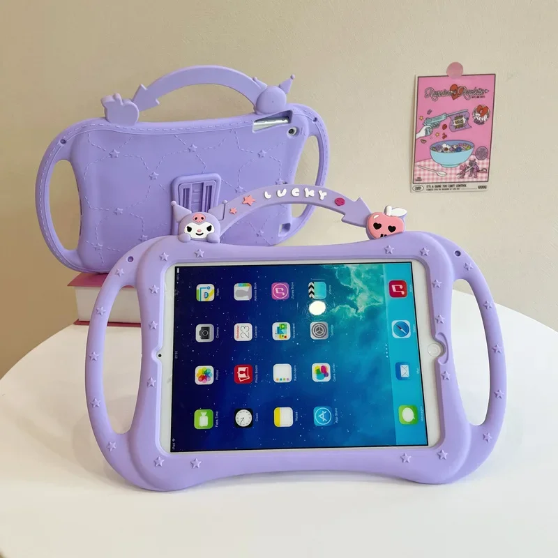 Силиконовый чехол Kuromi Sanrio для iPad 5th 6th 9.7 7th 8th 9th 10.2 inch 10th Air 4 5 Pro 2024 11 Защитный чехол с мультяшным рисунком
Силиконовый чехол Kuromi Sanrio для iPad 5th 6th 9.7 7th 8th 9th 10.2 inch 10th Air 4 5 Pro 2024 11 Защитный чехол с мультяшным рисунком