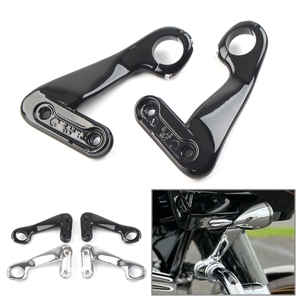 Glossy Black/Chrome Motorcycle Front Black Fairing Support Bracket Mount For Harley Road Glide 2010 2011 2012 2013 2Pcs
Glossy Black/Chrome Motorcycle Front Black Fairing Support Bracket Mount For Harley Road Glide 2010 2011 2012 2013 2Pcs
