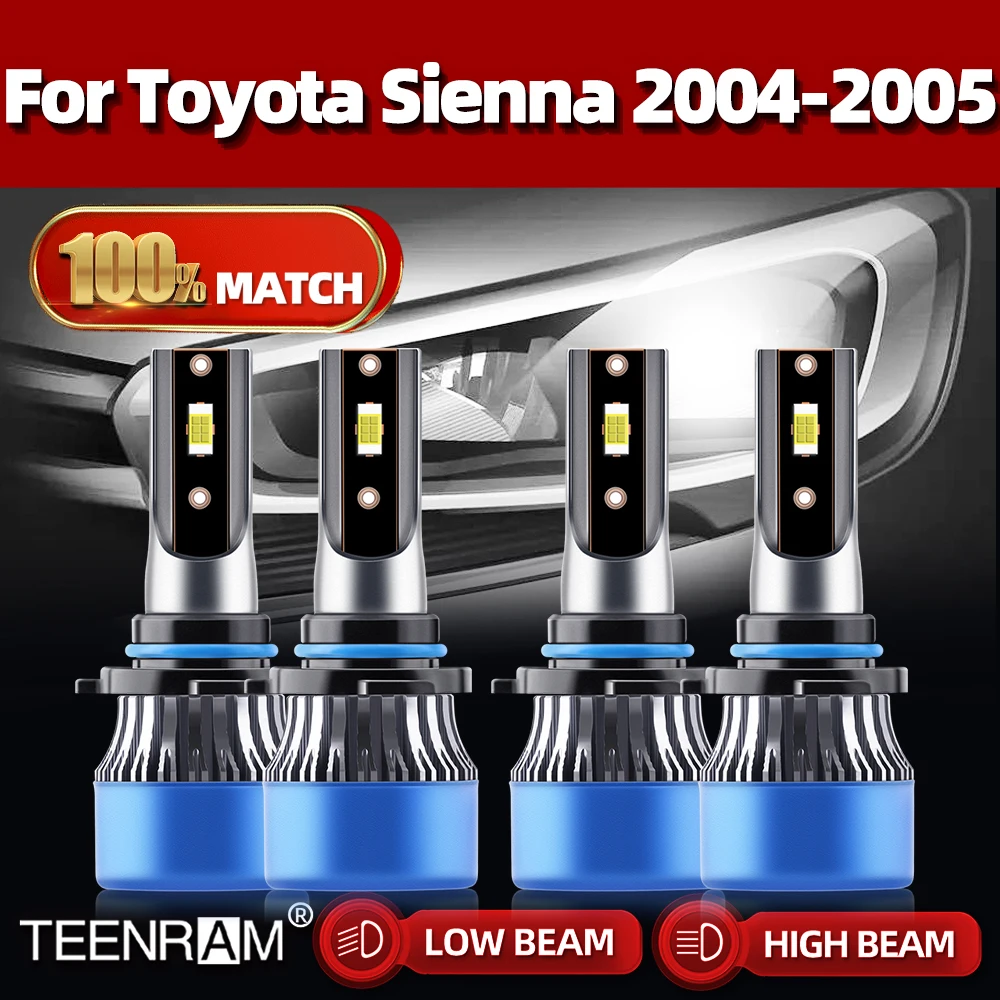 240W 40000LM Canbus LED Headlight Bulbs 6000K White Turbo Auto Headlamps Bulbs 12V Car Light For Toyota Sienna 2004 2005
240W 40000LM Canbus LED Headlight Bulbs 6000K White Turbo Auto Headlamps Bulbs 12V Car Light For Toyota Sienna 2004 2005