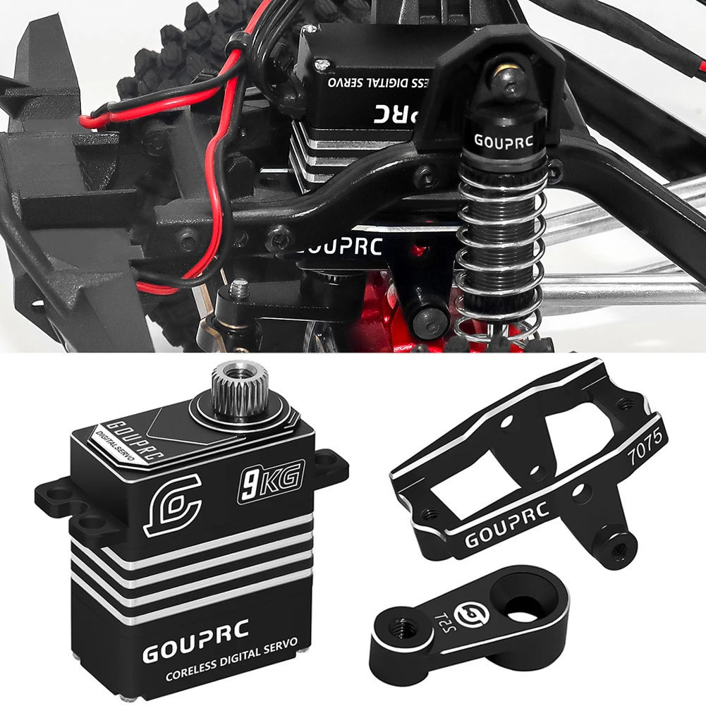 9KG Metal Gear Servo with Servo Mount Bracket and Arm Mini Servo Coreless Motor Servo for TRX4M Servo 1/18 RC Car Upgrade Parts
9KG Metal Gear Servo with Servo Mount Bracket and Arm Mini Servo Coreless Motor Servo for TRX4M Servo 1/18 RC Car Upgrade Parts