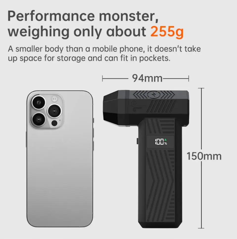 Strong Blowing Dust Blower Air 650000RPM Computer Cleaning 50000RPM Cordless Compressed Air Blower for PC, Keyboard, and Car
Strong Blowing Dust Blower Air 650000RPM Computer Cleaning 50000RPM Cordless Compressed Air Blower for PC, Keyboard, and Car