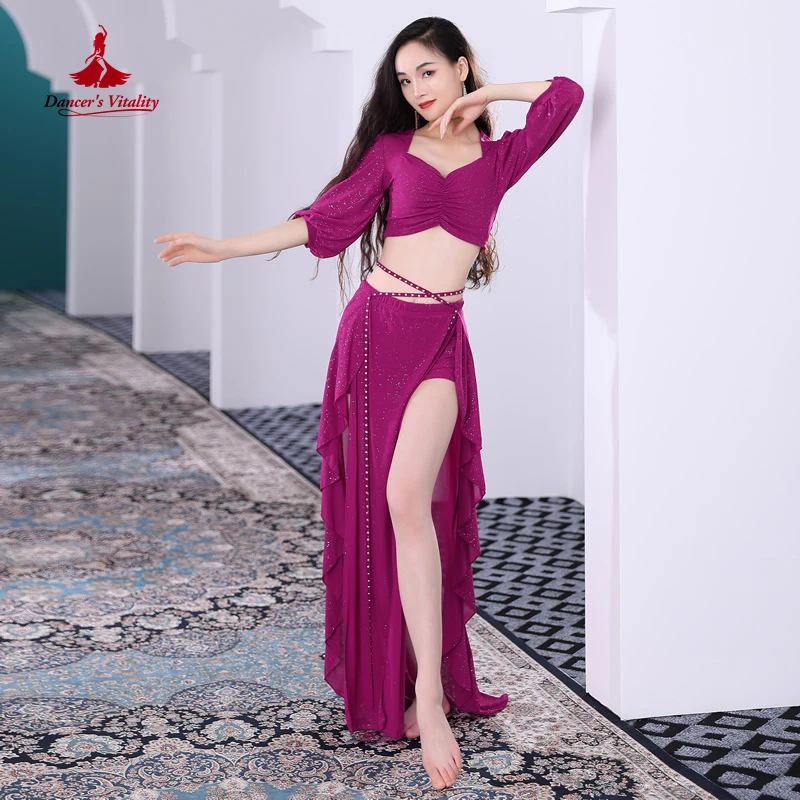 Belly Dance Clothes Suit for Women Winter Half Sleeves Top+skirt 2pcs Oriental Training Suit Female Bellydancing Wear Outfit
Belly Dance Clothes Suit for Women Winter Half Sleeves Top+skirt 2pcs Oriental Training Suit Female Bellydancing Wear Outfit