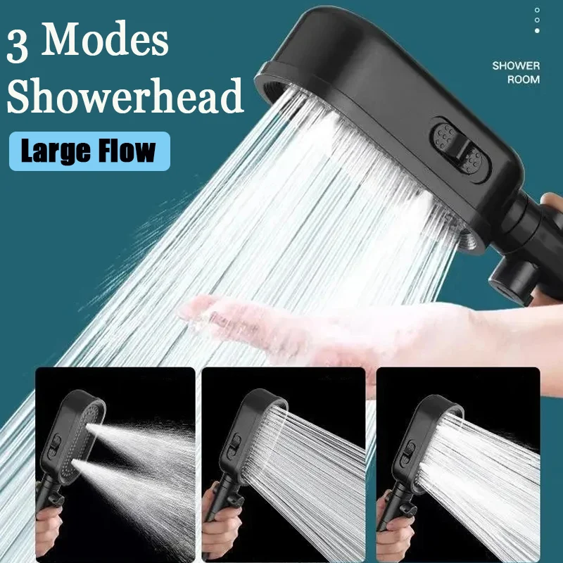 3 Modes Pressure Boost Shower Head Filtered Purified Water High Pressure Large Flow Sprayer One-Key Stop Water Handheld Shower
3 Modes Pressure Boost Shower Head Filtered Purified Water High Pressure Large Flow Sprayer One-Key Stop Water Handheld Shower
