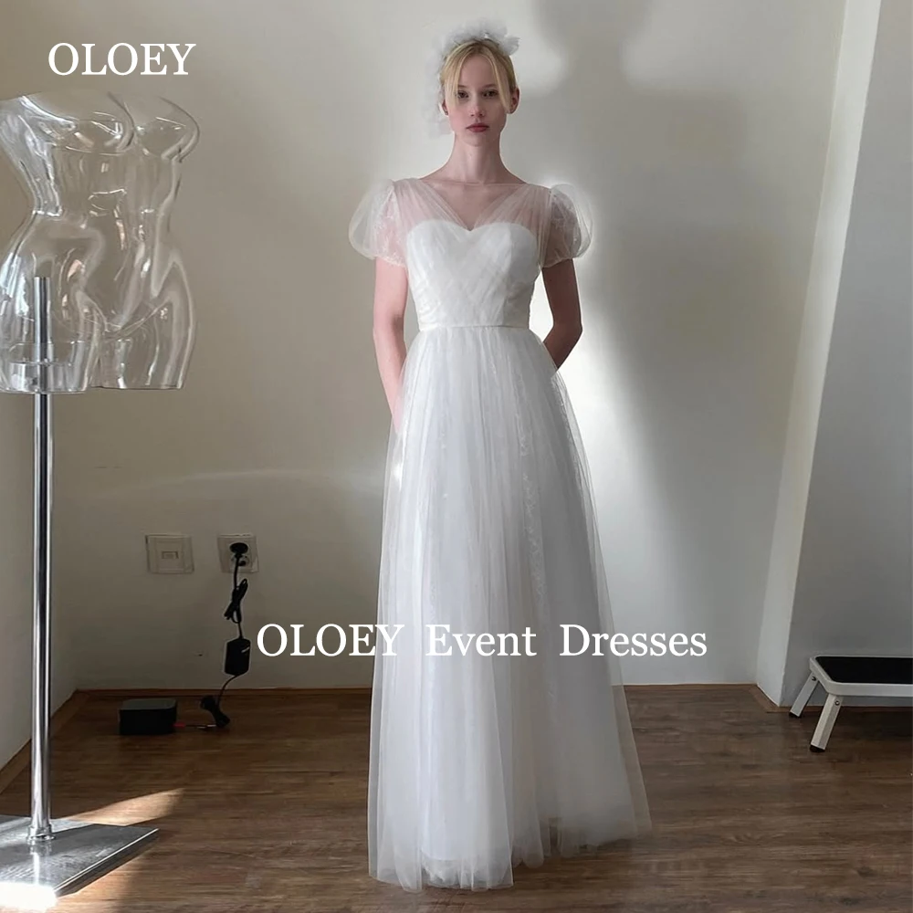 OLOEY Elegant V Neck A Line Wedding Dresses Korea Photoshoot Floor Length Bridal Gowns Customized Corset Back Short Puff Sleeves
OLOEY Elegant V Neck A Line Wedding Dresses Korea Photoshoot Floor Length Bridal Gowns Customized Corset Back Short Puff Sleeves