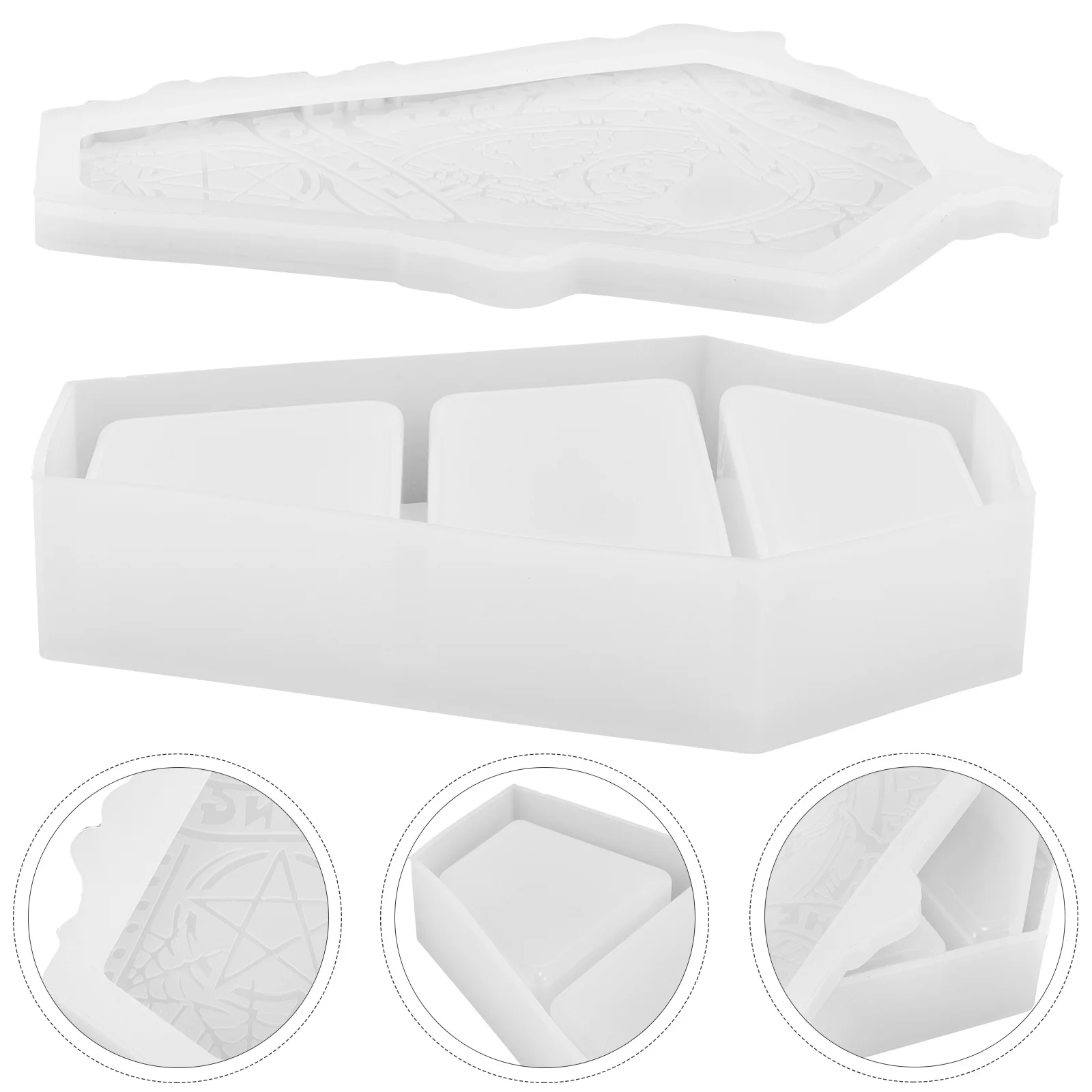 Форма для гроба, силиконовая форма для хранения, декоративное зеркало для шкафа для капель из эпоксидной смолы, сделай сам, ремесло, украшение на Хэллоуин, витрина для гроба
Форма для гроба, силиконовая форма для хранения, декоративное зеркало для шкафа для капель из эпоксидной смолы, сделай сам, ремесло, украшение на Хэллоуин, витрина для гроба