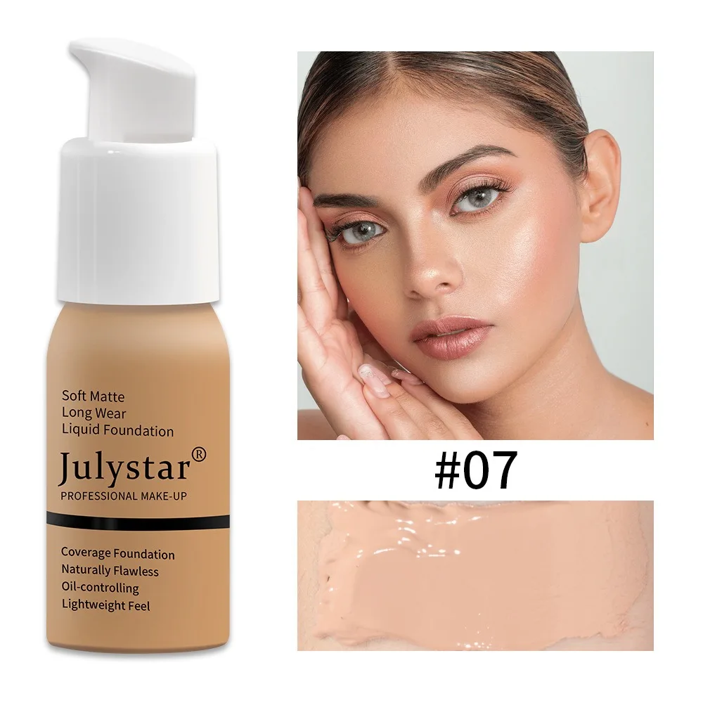 Long Lasting Liquid Foundation Waterproof Matte Full Coverage Concealer Brighten Oil Control Moisturizing Primer Women Cosmetic
Long Lasting Liquid Foundation Waterproof Matte Full Coverage Concealer Brighten Oil Control Moisturizing Primer Women Cosmetic