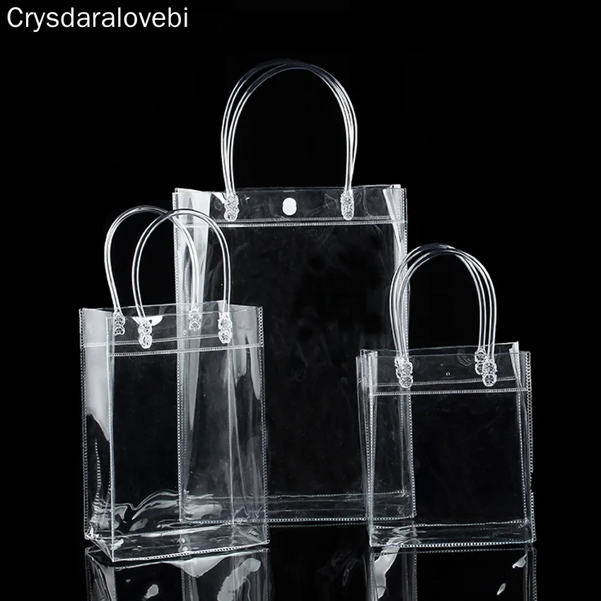 20pcs- Transparant PVC Gift Tote Packaging Bags With Handle Clear Plastic Handbag
20pcs- Transparant PVC Gift Tote Packaging Bags With Handle Clear Plastic Handbag