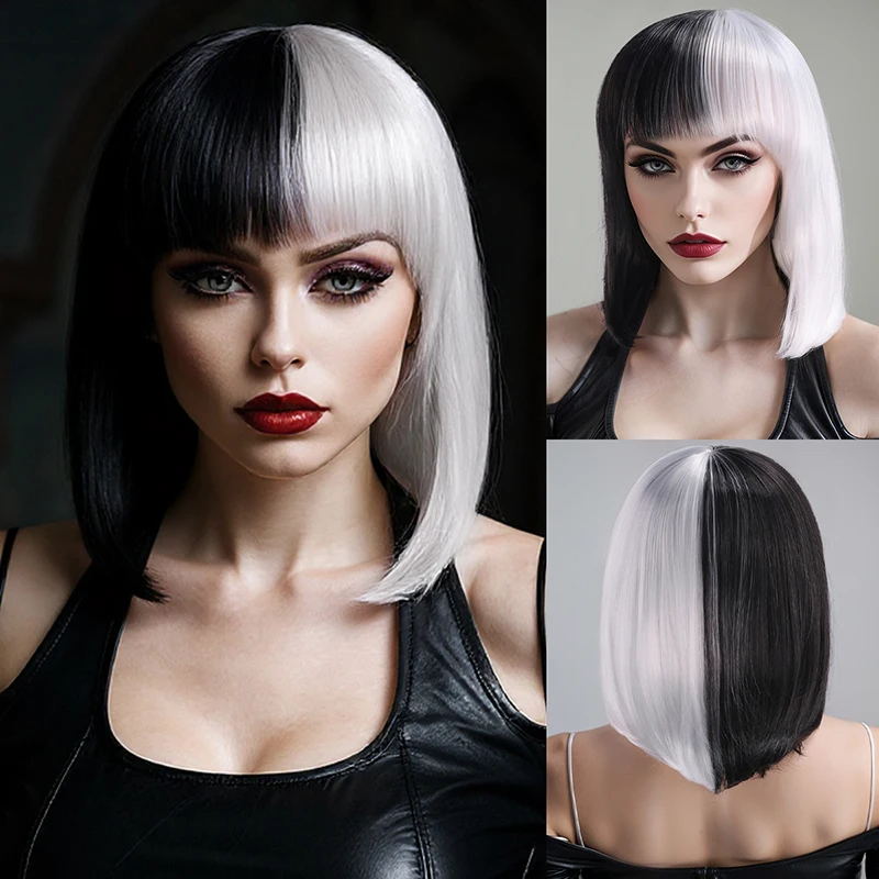 COS wig long straight short medium split water ripple Halloween double panel design Synthetic fiber wig
COS wig long straight short medium split water ripple Halloween double panel design Synthetic fiber wig