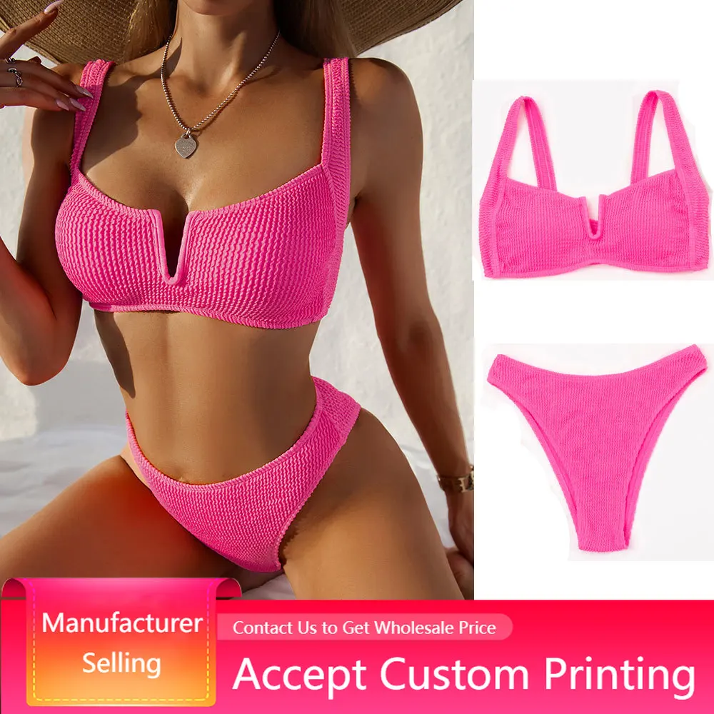 2022 New Swimwear High Waist Bikini Women's Swimsuit Woman Biquini Sexy Push Up Bikini Set Solid Bathing Suit Women
2022 New Swimwear High Waist Bikini Women's Swimsuit Woman Biquini Sexy Push Up Bikini Set Solid Bathing Suit Women