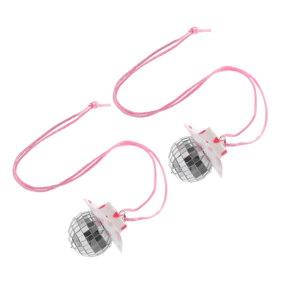 2pcs Mirror Ball Pendant Car Accessories Hanging Ornament Decor Rear View Charms Cowboy Hat Design Glass Ball for Family
2pcs Mirror Ball Pendant Car Accessories Hanging Ornament Decor Rear View Charms Cowboy Hat Design Glass Ball for Family