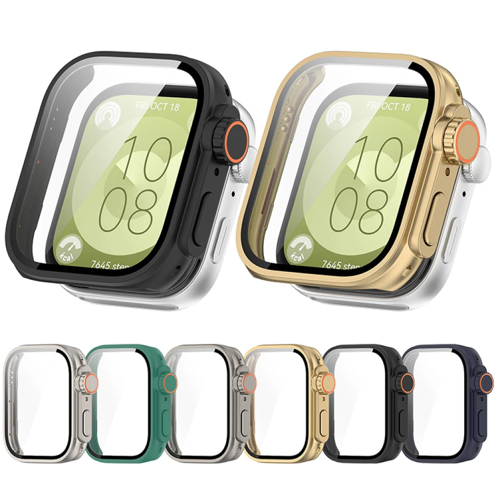 HD Protective Case PC Frame+ Tempered Glass Screen Protector For Huawei Watch Fit3 Chaning into ultra2 Watch Appearance
HD Protective Case PC Frame+ Tempered Glass Screen Protector For Huawei Watch Fit3 Chaning into ultra2 Watch Appearance