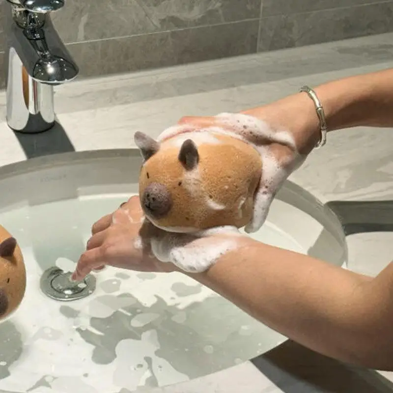 Cute Wash Blistering Capybara Bath Sponge Ball Capybara Exfoliation Sponge Household Baby Shower Brushes Bathroom Accessories
Cute Wash Blistering Capybara Bath Sponge Ball Capybara Exfoliation Sponge Household Baby Shower Brushes Bathroom Accessories
