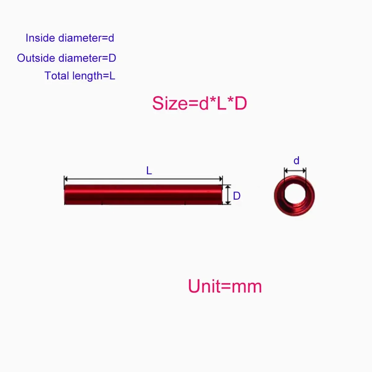 Colored Aluminum Column, Circular Hollow Anodized Through Hole, Long Nut, Double Inner Tooth Connecting Column M3
Colored Aluminum Column, Circular Hollow Anodized Through Hole, Long Nut, Double Inner Tooth Connecting Column M3