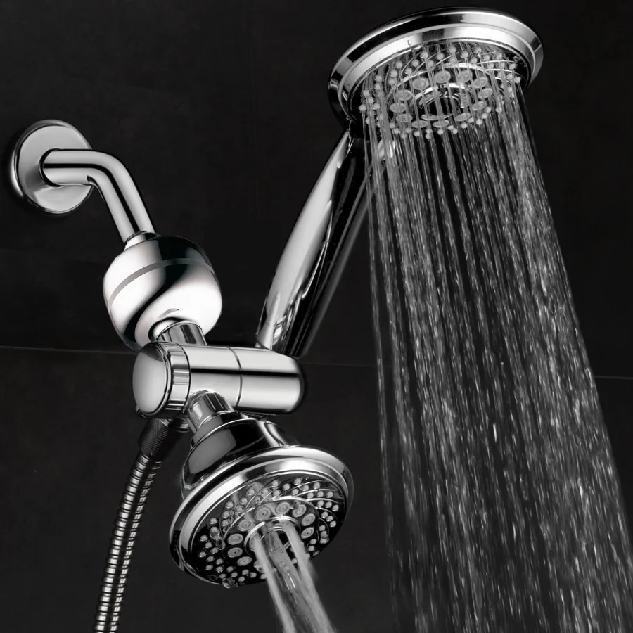 24-Setting Luxury 3-Way Shower Combo Shower Head and Handheld Chrome
24-Setting Luxury 3-Way Shower Combo Shower Head and Handheld Chrome