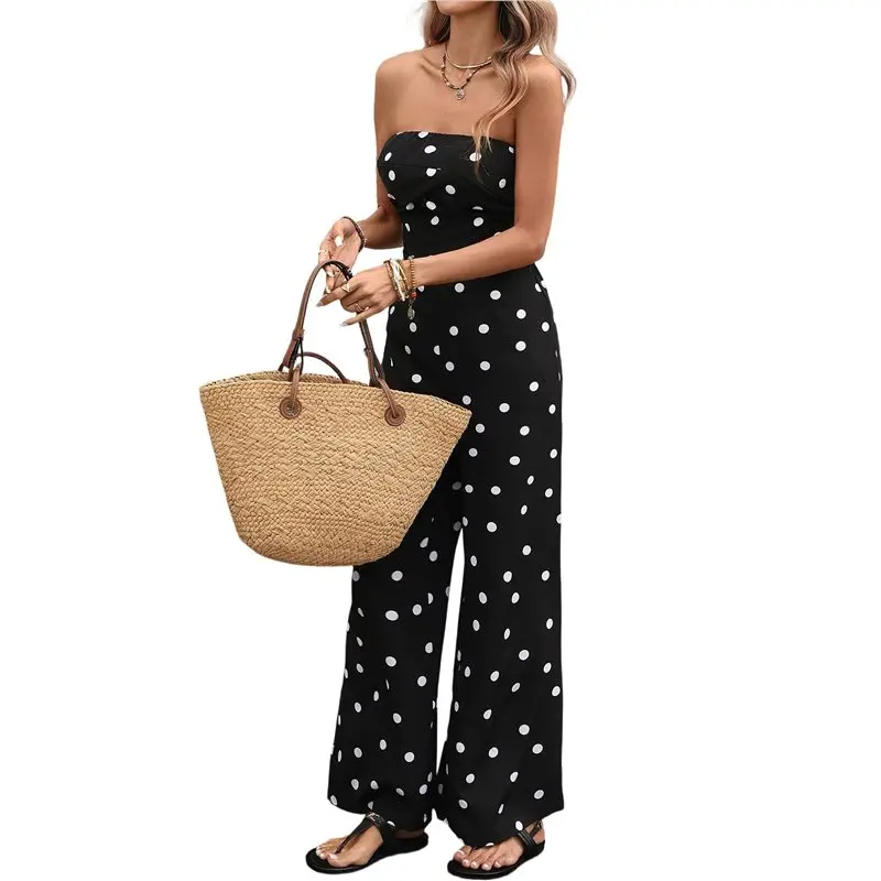 【ГОРЯЧИЕ ТОВАРЫ】Женские комбинезоны без бретелек, повседневные комбинезоны с рюшами, длинные брюки, летние наряды для отпуска, черный цвет, размер S
【ГОРЯЧИЕ ТОВАРЫ】Женские комбинезоны без бретелек, повседневные комбинезоны с рюшами, длинные брюки, летние наряды для отпуска, черный цвет, размер S