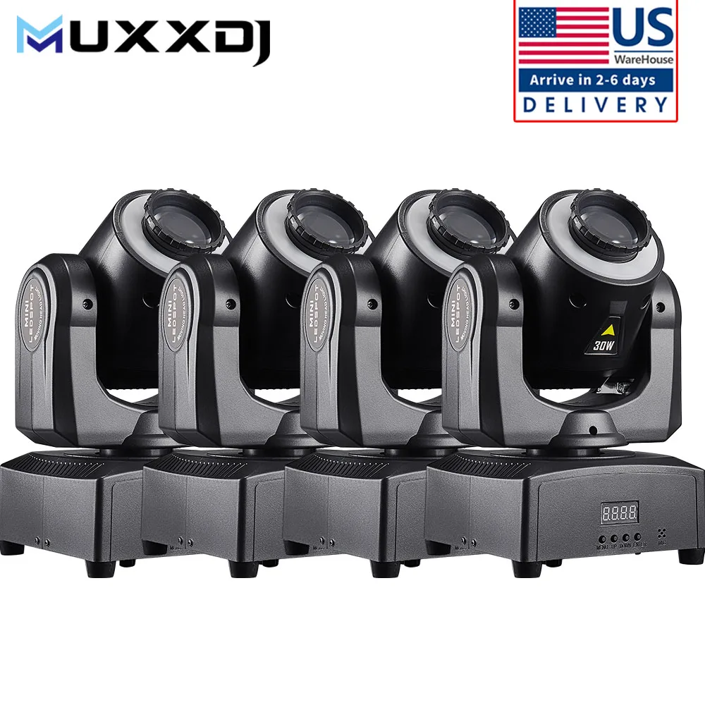 MUXXDJ 30W LED Moving Head Lights Pattern Stage Lights DMX512 Suitable For Wedding Party DJ Performance Stage Audience Lighting
MUXXDJ 30W LED Moving Head Lights Pattern Stage Lights DMX512 Suitable For Wedding Party DJ Performance Stage Audience Lighting