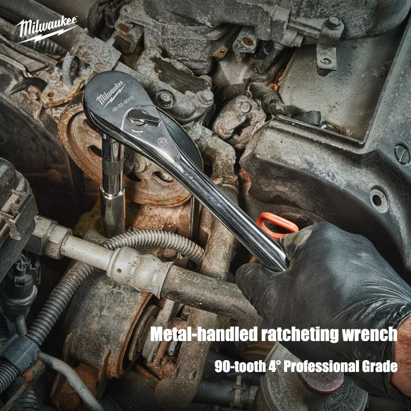 Milwaukee 1/4 ˝ Integrated ratchet wrench, driving thin head ratchet wrench, manual tool accessories 48229014/48-22-9014
Milwaukee 1/4 ˝ Integrated ratchet wrench, driving thin head ratchet wrench, manual tool accessories 48229014/48-22-9014
