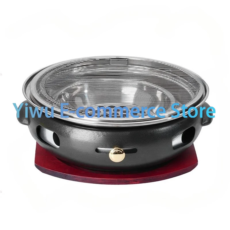 Korean cast iron grill, commercial round charcoal grill, household charcoal grill
Korean cast iron grill, commercial round charcoal grill, household charcoal grill