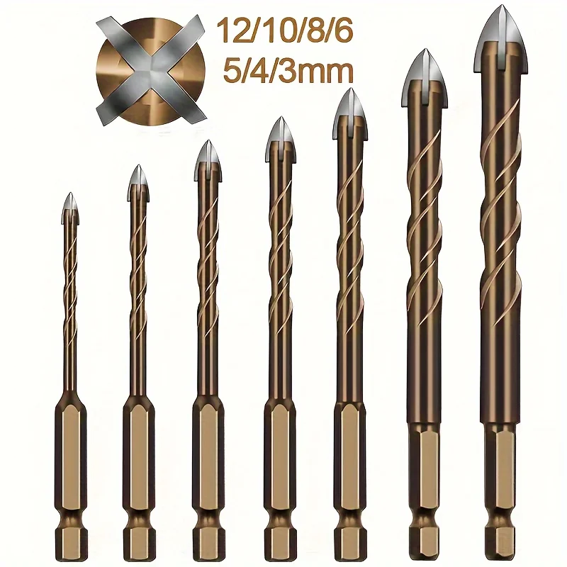 1PC Cross Drill Bits For Drilling Glass Ceramic Tiles And Concrete 3/4/5/6/8/10/12mm Carbide Drill Bit Drilling Tool
1PC Cross Drill Bits For Drilling Glass Ceramic Tiles And Concrete 3/4/5/6/8/10/12mm Carbide Drill Bit Drilling Tool
