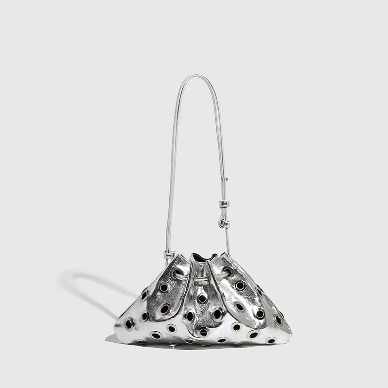 Hollow Rivet Designer Shoulder Bag Designer Luxury Bags Women Drawstring Bucket Bags High Quality Handbags Mini Purses Chic
Hollow Rivet Designer Shoulder Bag Designer Luxury Bags Women Drawstring Bucket Bags High Quality Handbags Mini Purses Chic