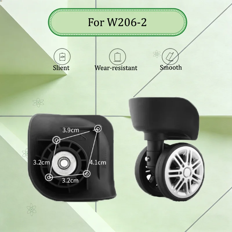 For W206-2 Quiet Luggage Wheels Replacement 360° Rotation TPU Heavy Duty Suitcase Repair Accessories Universal Fit
For W206-2 Quiet Luggage Wheels Replacement 360° Rotation TPU Heavy Duty Suitcase Repair Accessories Universal Fit