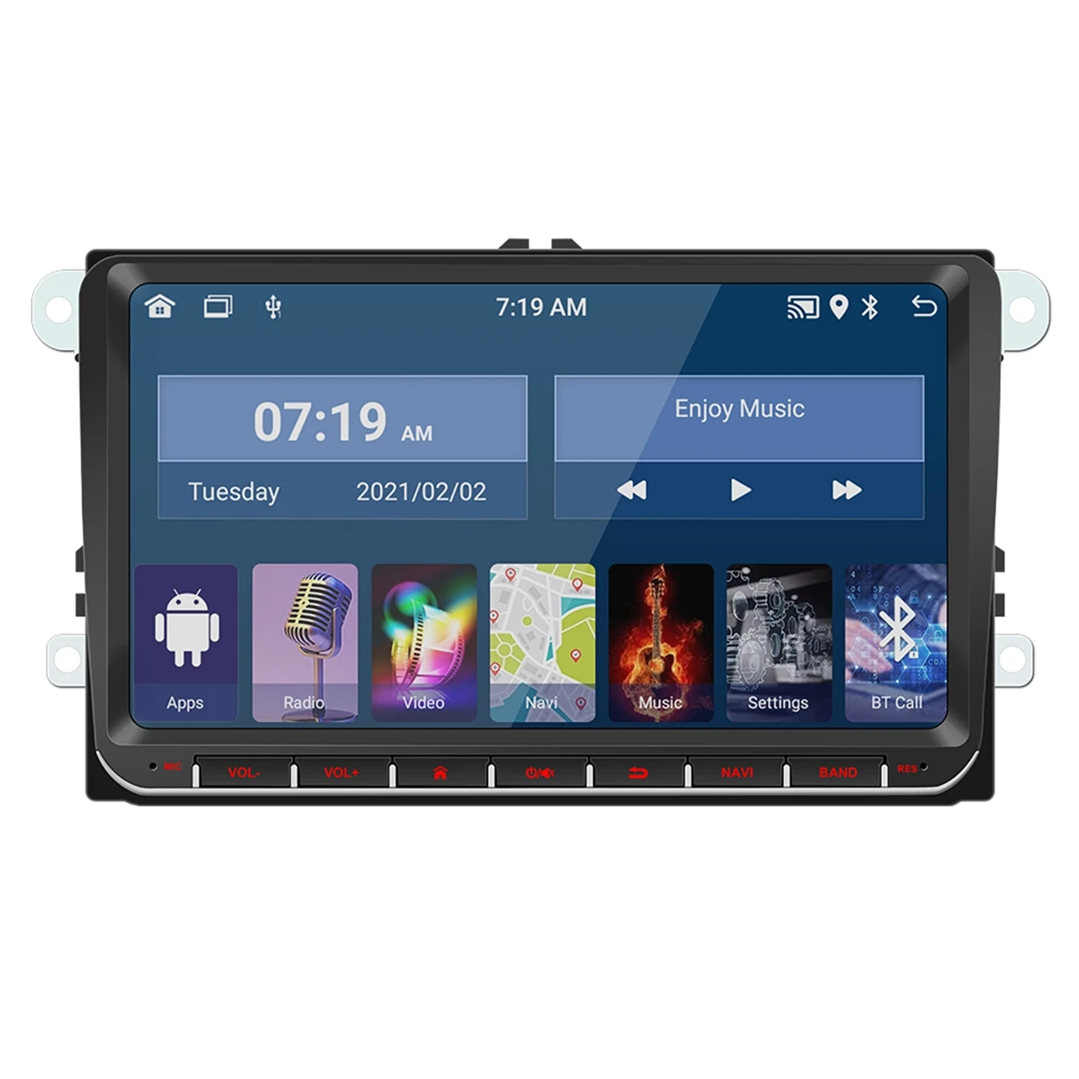 For Bluetooth 5.1 EO: 9093-J 9-inch mass Android dedicated 2+64G standard IPS/ASP/AHD/CARPLAY functions
For Bluetooth 5.1 EO: 9093-J 9-inch mass Android dedicated 2+64G standard IPS/ASP/AHD/CARPLAY functions