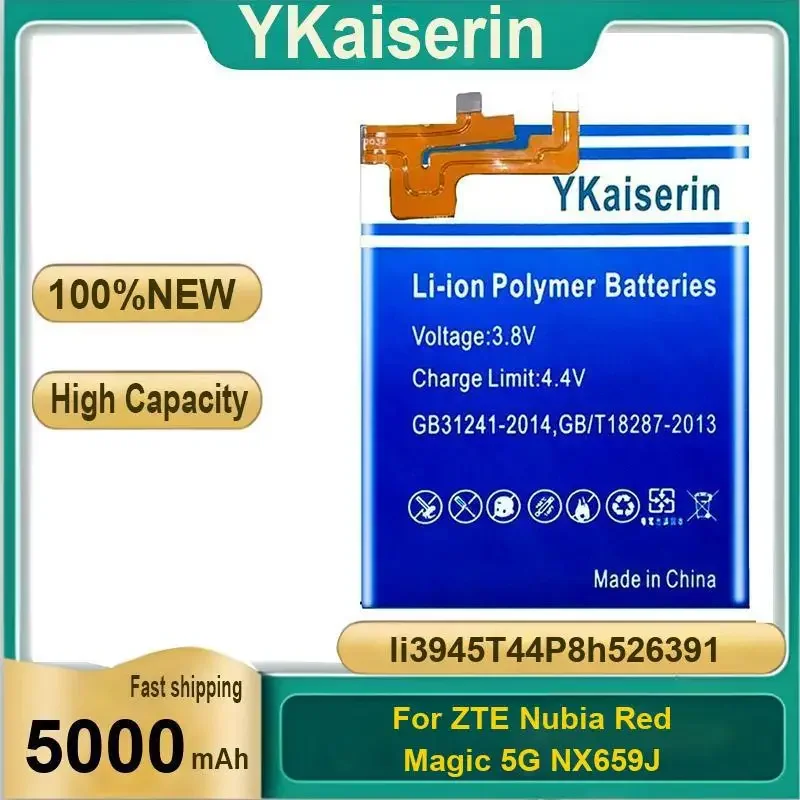 5000mAh YKaiserin Li3945T44P8h526391 Battery for ZTE Nubia Red Magic 5G NX659J Replacement Cell Phone Batteries Warranty Track
5000mAh YKaiserin Li3945T44P8h526391 Battery for ZTE Nubia Red Magic 5G NX659J Replacement Cell Phone Batteries Warranty Track