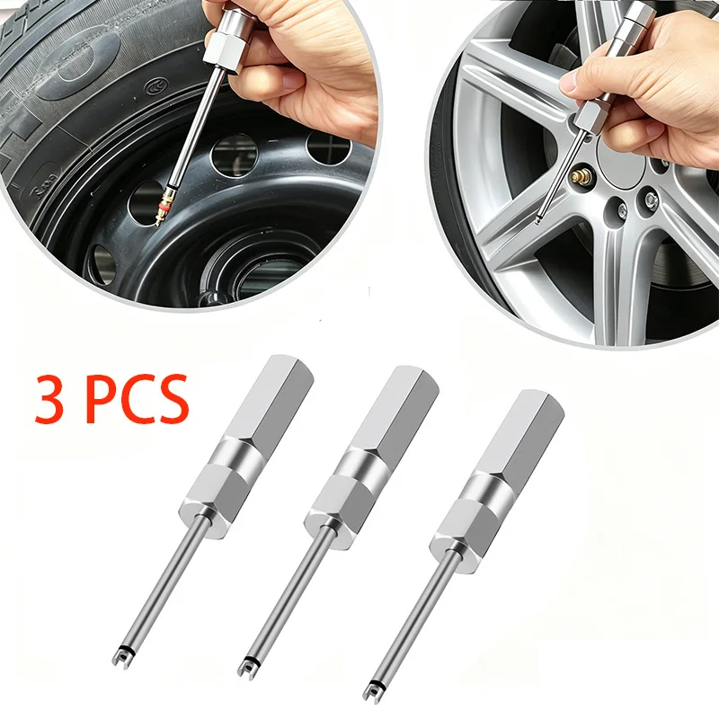 Tire Valve Stem Core Remover Tool 3Pcs Set Screwdriver for Car Bicycle Motorcycle Tire Repair Essential Accessories Heavy Duty
Tire Valve Stem Core Remover Tool 3Pcs Set Screwdriver for Car Bicycle Motorcycle Tire Repair Essential Accessories Heavy Duty