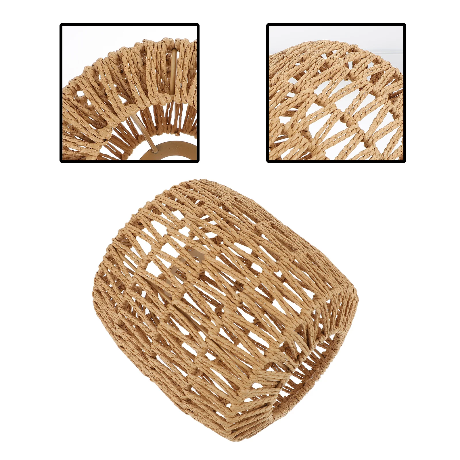 Woven Pendant Lamp Shade Rattan Texture Hollow Design Chandelier Lampshade Light Cover for Living Room Bedroom Cafe Bar
Woven Pendant Lamp Shade Rattan Texture Hollow Design Chandelier Lampshade Light Cover for Living Room Bedroom Cafe Bar