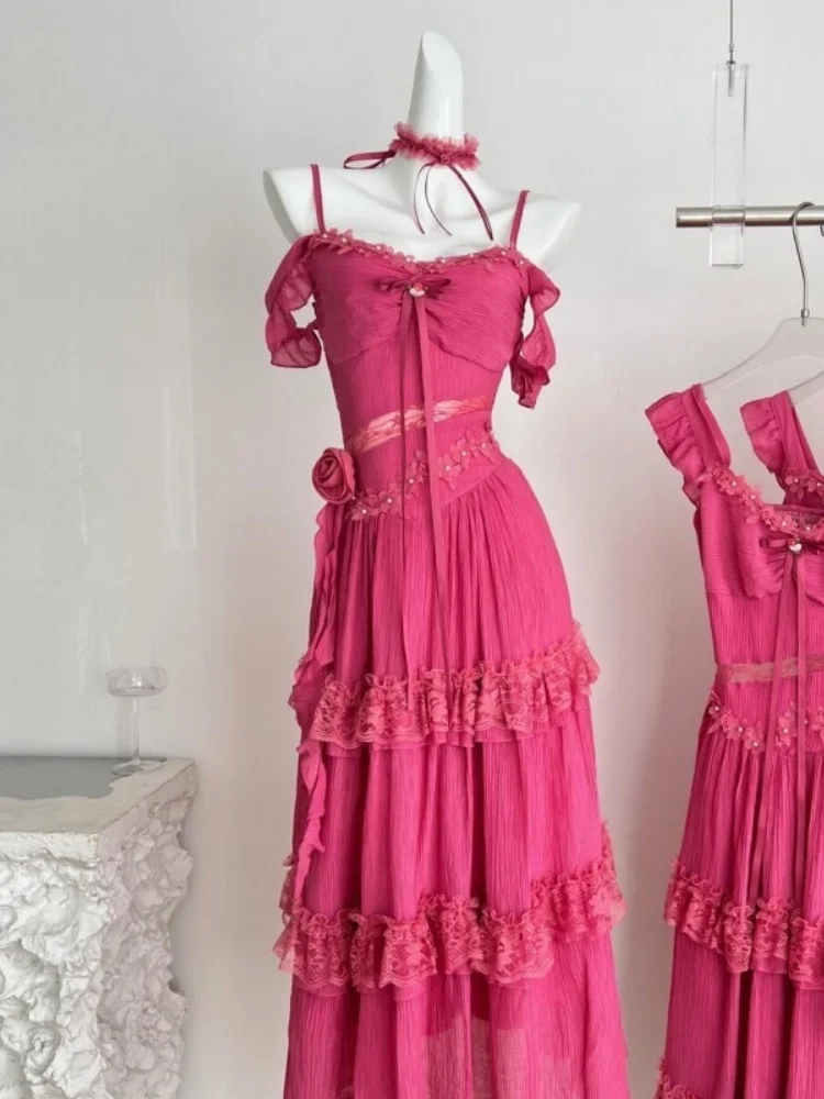 Sweet Princ Sle Lace Splice Slimming Waist Design Summer Long Dr Women's Fce Sve Dr Cake Skirt A-Line Dr
Sweet Princ Sle Lace Splice Slimming Waist Design Summer Long Dr Women's Fce Sve Dr Cake Skirt A-Line Dr