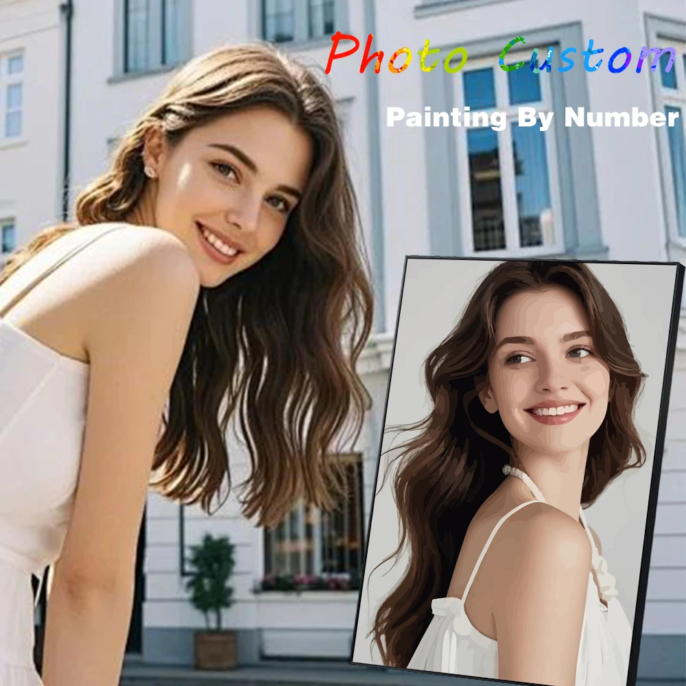 DIY Oil Painting Personalised Paint by Numbers Photo Canvas Portrait for Family Children Pets - Creative Drawing Art Kit
DIY Oil Painting Personalised Paint by Numbers Photo Canvas Portrait for Family Children Pets - Creative Drawing Art Kit