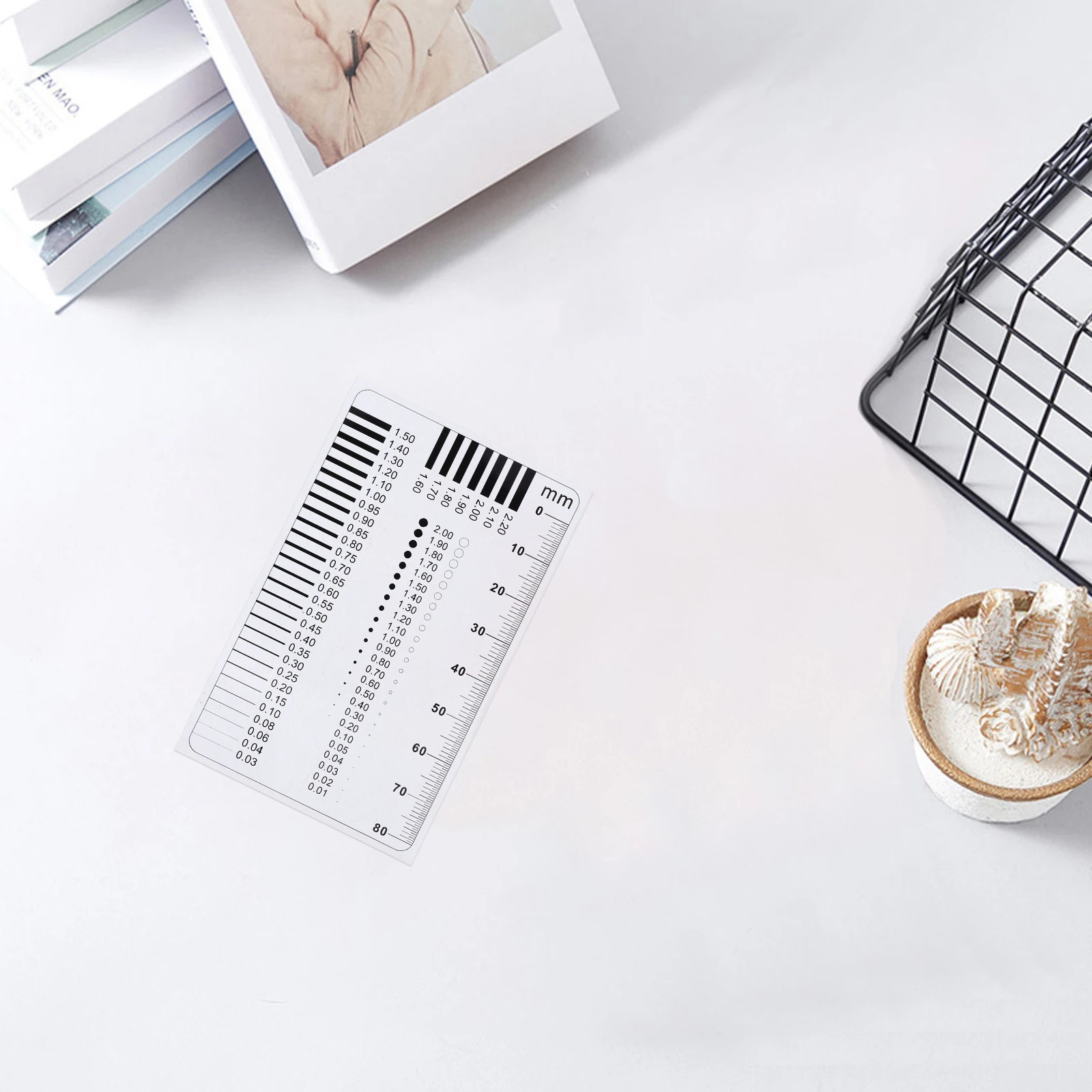 Gauge Ruler High Precision Crack Width Meter Film Scale Flaw Detection Tool Transparent Material Detailed Inspections Measuring
Gauge Ruler High Precision Crack Width Meter Film Scale Flaw Detection Tool Transparent Material Detailed Inspections Measuring
