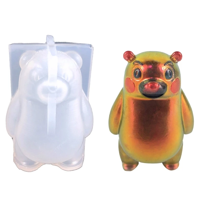 Moulds Making Tools Clay Moulds Crafts Moulds Standing Bear Shaped Silicone Material for Hand-Making Lover
Moulds Making Tools Clay Moulds Crafts Moulds Standing Bear Shaped Silicone Material for Hand-Making Lover