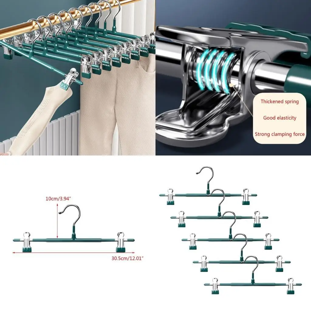 G6KF 5pcs Trouser Hangers with Clips Organization Bracket Rack Accessories for Indoor Outdoor Balcony Pants Storage
G6KF 5pcs Trouser Hangers with Clips Organization Bracket Rack Accessories for Indoor Outdoor Balcony Pants Storage