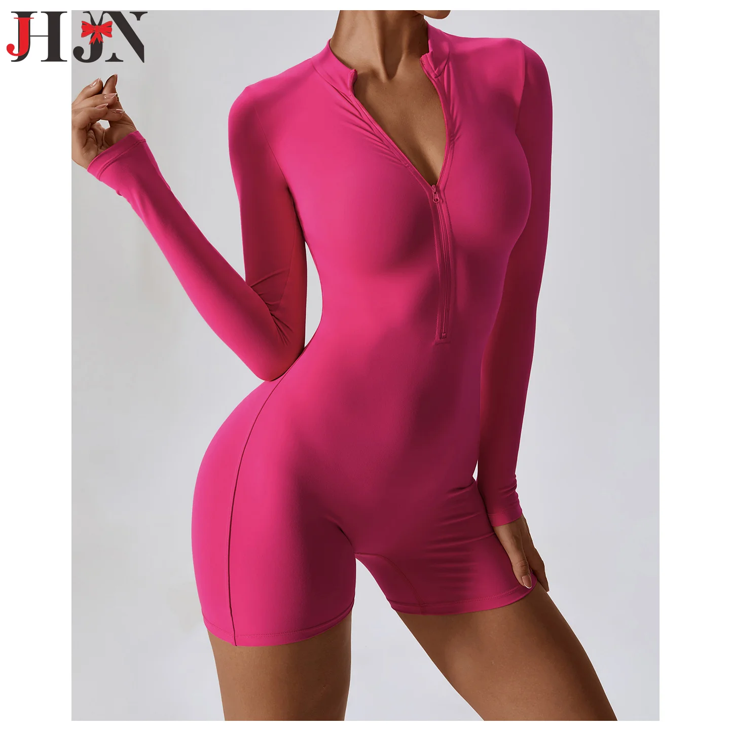 Open Collar Zipper Long Sleeved Jumpsuit Dance Bodybuilding Sports Jumpsuit Sexy Tight Yoga Clothes For Women
Open Collar Zipper Long Sleeved Jumpsuit Dance Bodybuilding Sports Jumpsuit Sexy Tight Yoga Clothes For Women
