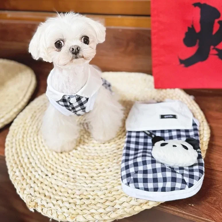 Teddy Pet Summer Checkered Panda Vest Pet Couple Clothes Dog Cat Universal Gift Puppy Clothes Cooling Vest for Dog Skirt
Teddy Pet Summer Checkered Panda Vest Pet Couple Clothes Dog Cat Universal Gift Puppy Clothes Cooling Vest for Dog Skirt