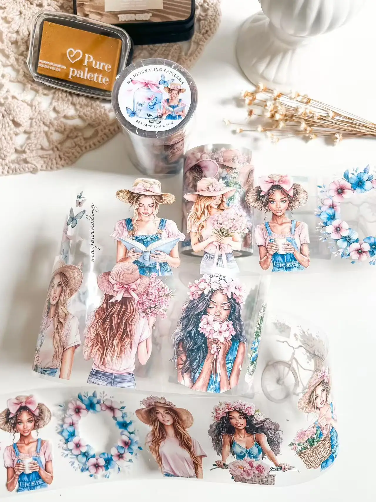 Ma.Journaling Studio винтажная розовато-весенняя лента для девочек Васи ПЭТ лента для изготовления карт DIY Скрапбукинг декоративная наклейка 
Ma.Journaling Studio винтажная розовато-весенняя лента для девочек Васи ПЭТ лента для изготовления карт DIY Скрапбукинг декоративная наклейка