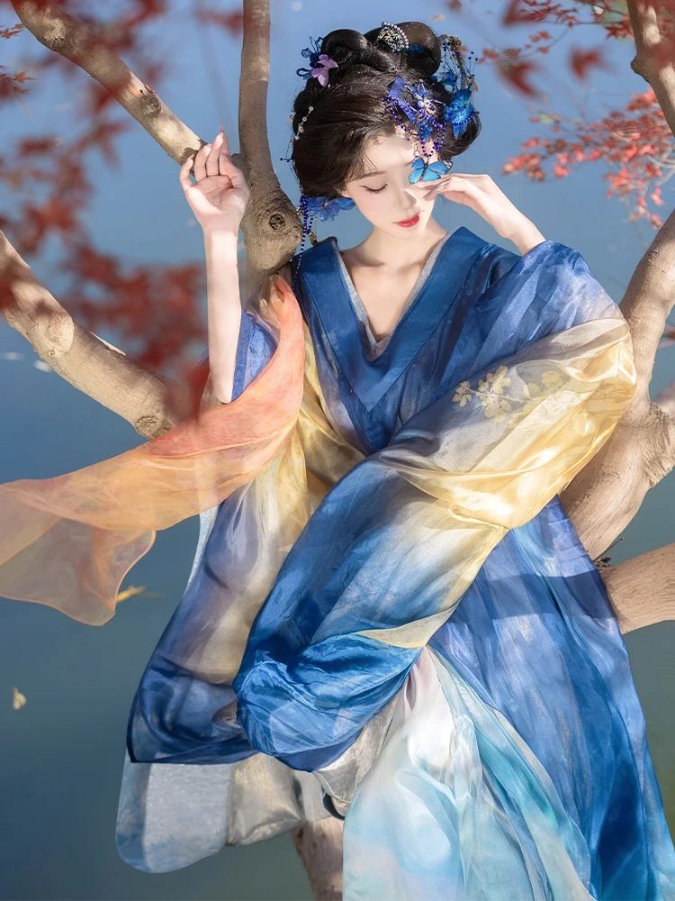 XinNan WeiJin NanBeiChao Improved Large Sleeve Tailored Hanfu Couple Set Gradient Color Summer 2026 Chinese Traditional Co...
XinNan WeiJin NanBeiChao Improved Large Sleeve Tailored Hanfu Couple Set Gradient Color Summer 2026 Chinese Traditional Co...