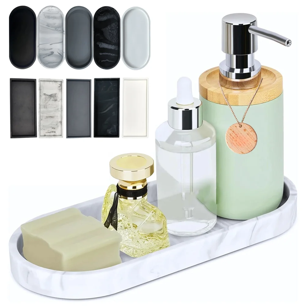 1PC Bathroom Vanity Tray Oval/Rectangle Silicone Soap Dispenser Tray Kitchen Sink Countertop Organizer Home Decor Candle Trays
1PC Bathroom Vanity Tray Oval/Rectangle Silicone Soap Dispenser Tray Kitchen Sink Countertop Organizer Home Decor Candle Trays