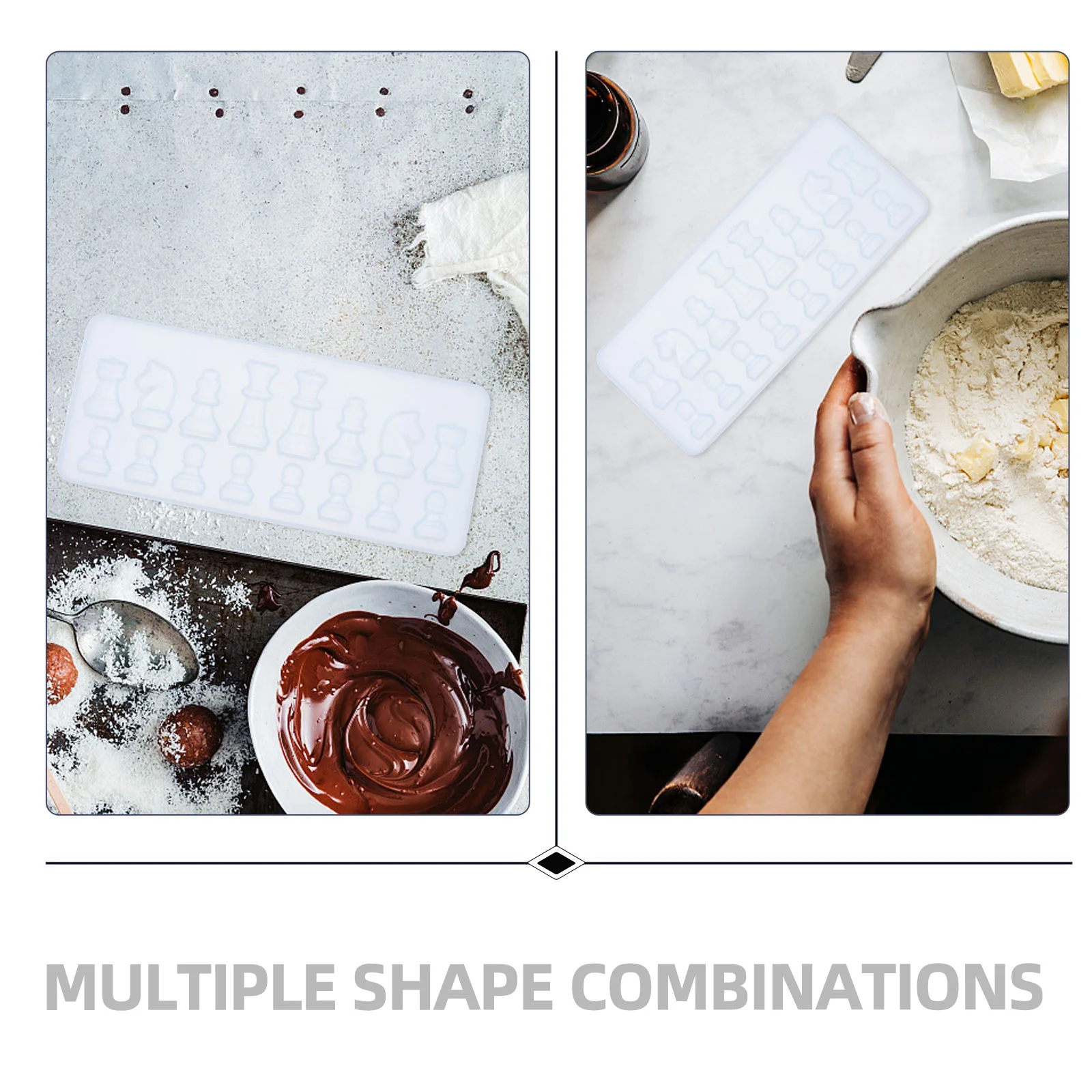 1pc Chess Silicone DIY Chocolate Shape Jewelry Accessories Chocolate Baking Mold Craft Gift Safe Diy Baking Mold Edge Resin
1pc Chess Silicone DIY Chocolate Shape Jewelry Accessories Chocolate Baking Mold Craft Gift Safe Diy Baking Mold Edge Resin