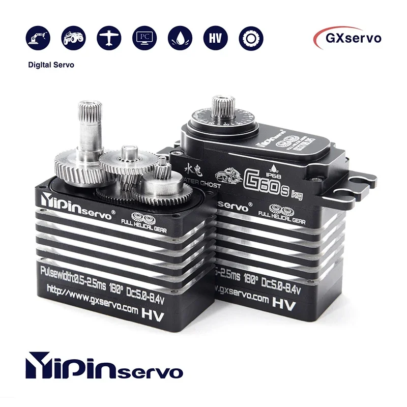 GX YINPIN G60S 60 кг 180 ° HV IP68 Водонепроницаемые металлические магнитные кодирующие цифровые сервоприводы для радиоуправляемой модели автомобиля 1/10 Аксессуары
GX YINPIN G60S 60 кг 180 ° HV IP68 Водонепроницаемые металлические магнитные кодирующие цифровые сервоприводы для радиоуправляемой модели автомобиля 1/10 Аксессуары