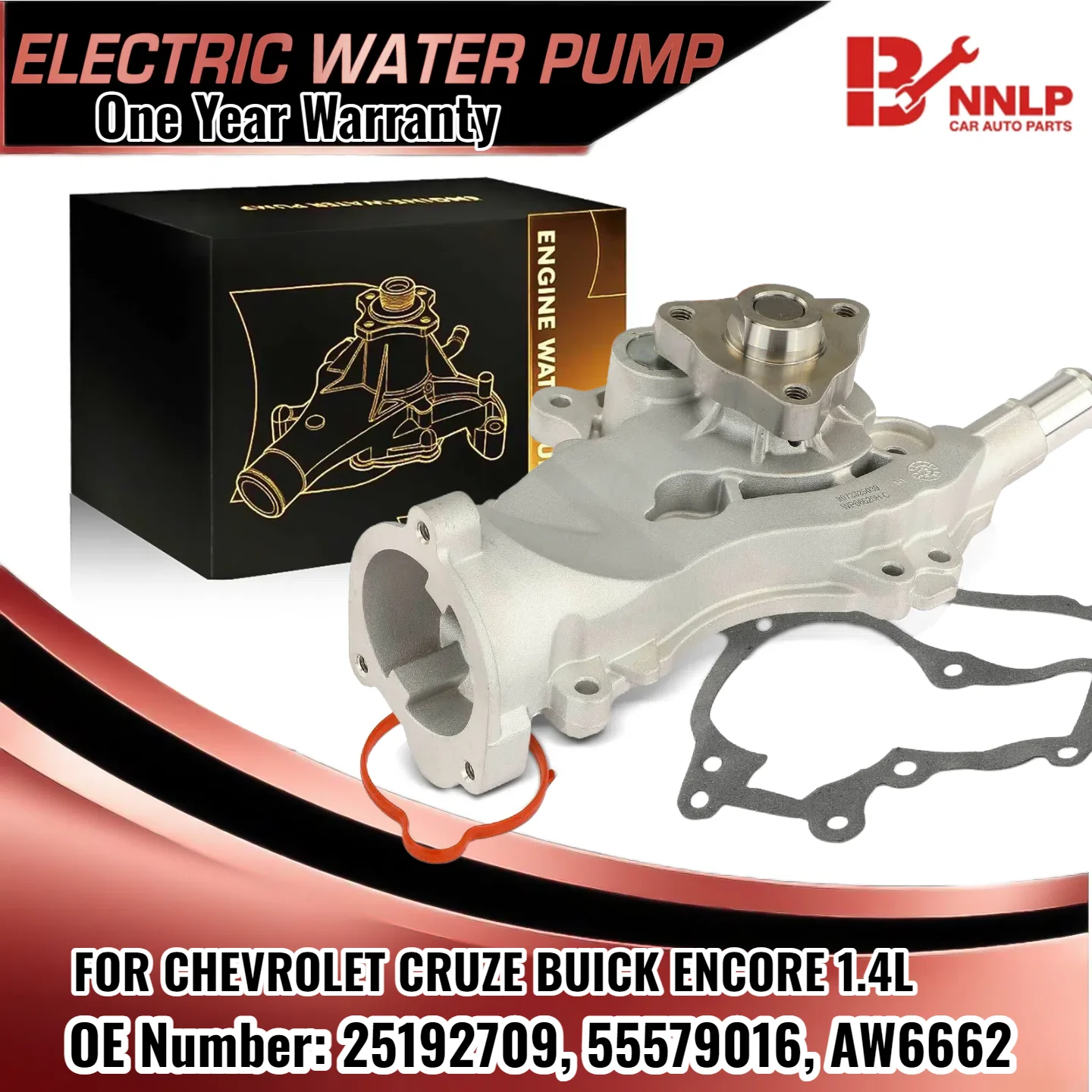 Engine Water Pump for Chevrolet Cruze Sonic Buick Encore I4 1.4L Turbo 25192709, 55579016, AW6662, 130-2140
Engine Water Pump for Chevrolet Cruze Sonic Buick Encore I4 1.4L Turbo 25192709, 55579016, AW6662, 130-2140