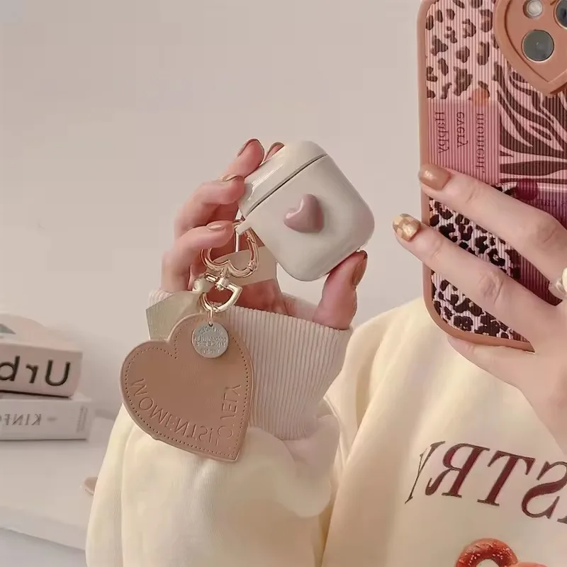 Luxury Leather Love Heart Pendant Earphone Case for Airpods 4 Charging Box for Airpods 1 2 3 Pro Wireless Headphone Soft Cover
Luxury Leather Love Heart Pendant Earphone Case for Airpods 4 Charging Box for Airpods 1 2 3 Pro Wireless Headphone Soft Cover