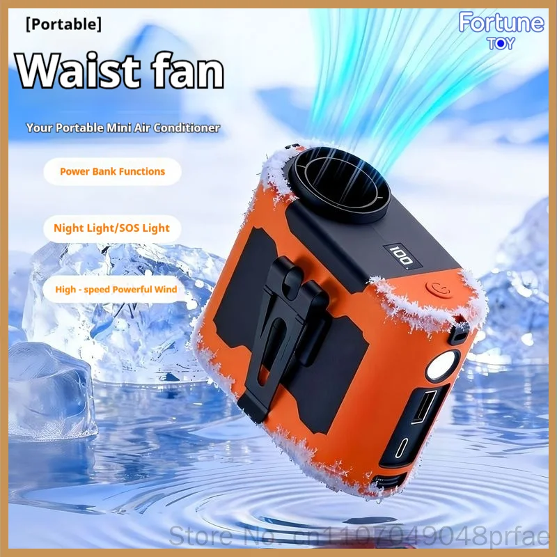 New Portable Waist Hanging Neck Turbine Fan Mini High Speed Led Light Digital Display Power Bank For Outdoor Sports Construction
New Portable Waist Hanging Neck Turbine Fan Mini High Speed Led Light Digital Display Power Bank For Outdoor Sports Construction