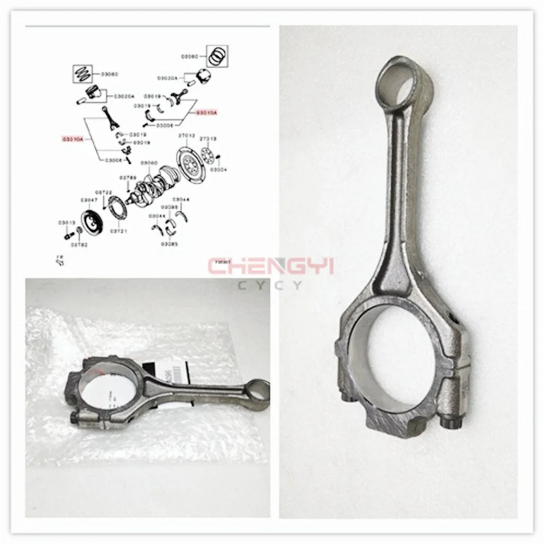 1PCS 6B31 Engine Crankshaft Connecting Rod For Outlander CW6W KH6W KG6W GF4W KS5W 1115A096 1115A469
1PCS 6B31 Engine Crankshaft Connecting Rod For Outlander CW6W KH6W KG6W GF4W KS5W 1115A096 1115A469