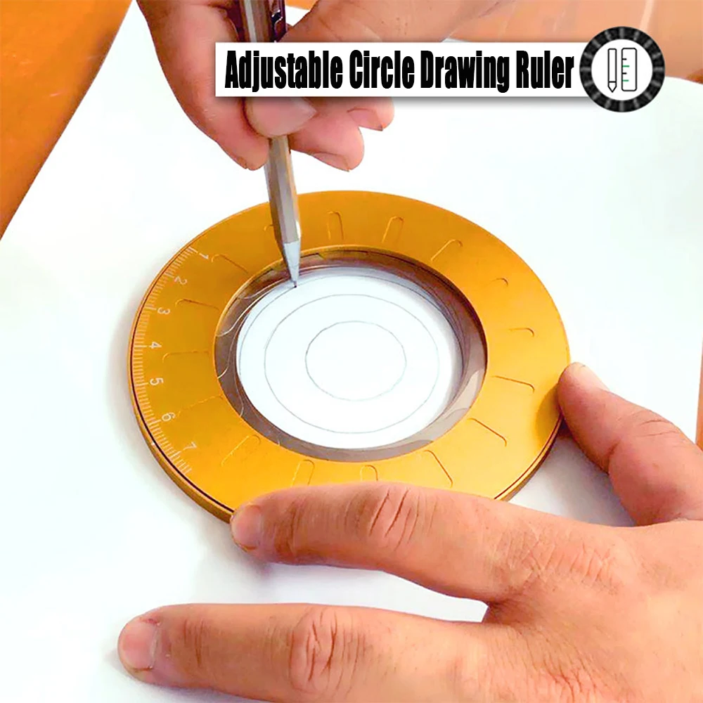 Adjustable Circle Drawing Maker, Aluminum Alloy, Circle Template Tools, Circle Making 
Adjustable Circle Drawing Maker, Aluminum Alloy, Circle Template Tools, Circle Making