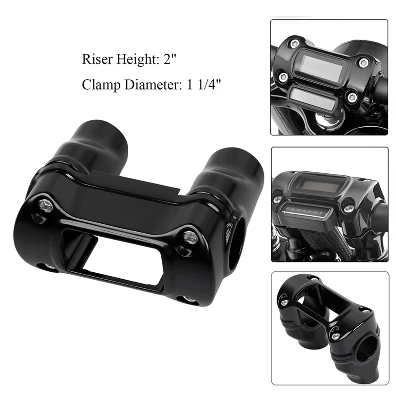 For Sportster 883 1200 Softail Dyna Compatible 2" 1 1/4" Handlebar Riser Bar Clamp-Boom
For Sportster 883 1200 Softail Dyna Compatible 2" 1 1/4" Handlebar Riser Bar Clamp-Boom