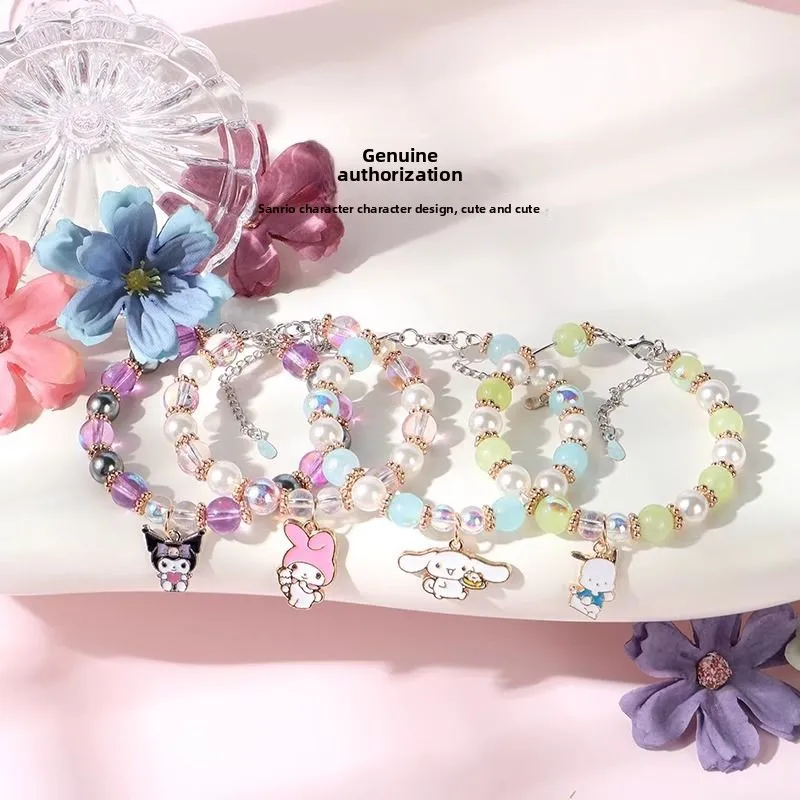 Cartoon cartoon characters Sanrio Kulomi Melody Cinnamoroll bracelet Bracelet Children's cartoon cute birthday gift wholesale
Cartoon cartoon characters Sanrio Kulomi Melody Cinnamoroll bracelet Bracelet Children's cartoon cute birthday gift wholesale