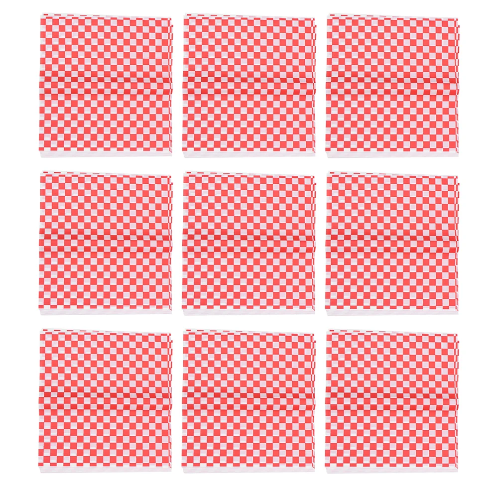 300 Pcs Food Wrapping Paper Sandwich Basket Liners Red Checked Grease Proof Waterproof Picnic Supplies Baking Tools
300 Pcs Food Wrapping Paper Sandwich Basket Liners Red Checked Grease Proof Waterproof Picnic Supplies Baking Tools