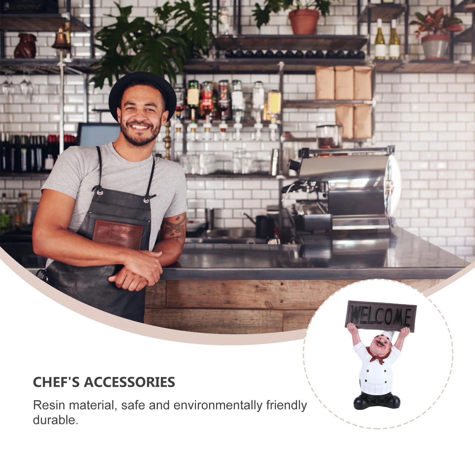 1Pcs Delicate Welcome Board Resin Chef Hand-Held Ornament Lifelike Garden Cafe Decor Delicate Welcome Board Café Ornament
1Pcs Delicate Welcome Board Resin Chef Hand-Held Ornament Lifelike Garden Cafe Decor Delicate Welcome Board Café Ornament